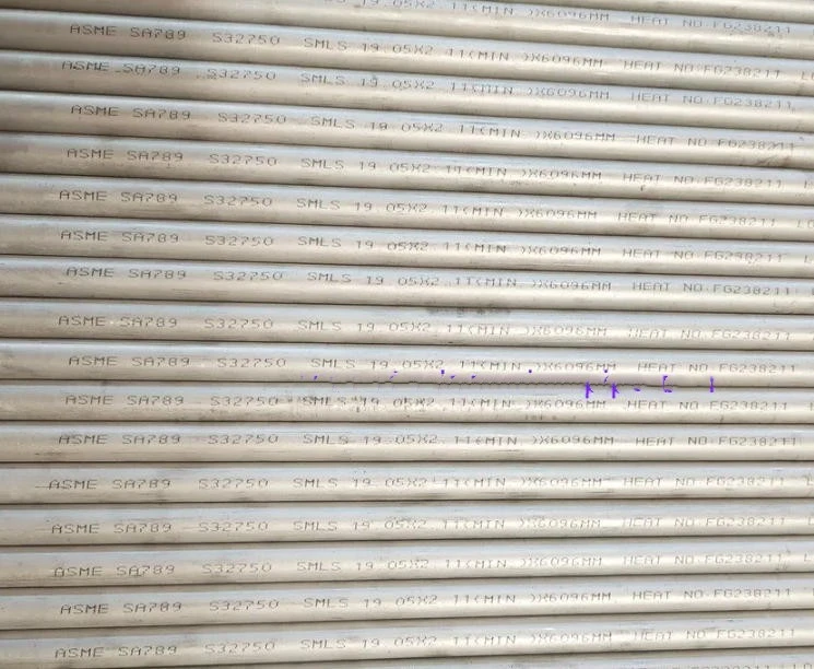 Tubería de acero inoxidable ASTM A789 UNS S32750 Tubería de acero inoxidable ASTM A789 UNS S32750